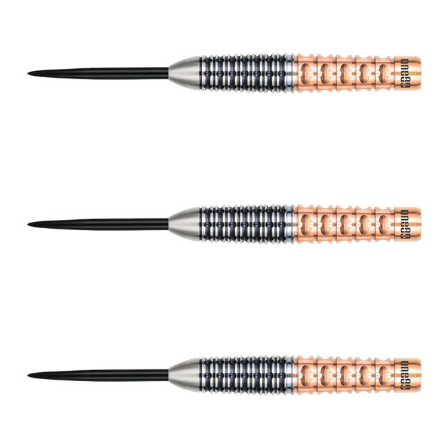 One80(ワンエイティ) GUNNER(ガンナー) ver.4 STEEL 24g Black&Rosegold ローレンス・イラガン選手モデル (ダーツ バレル タングステン ハードダーツ ダーツセット ダーツ シャフト ダーツ フライト ダーツ 矢 羽 darts barrel darts set)｜DARTS SHOP Hive （ダーツ　ハイブ）