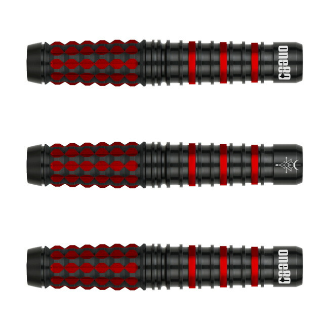 One80(ワンエイティ) Terrynator 2BA 20g Black/Red テリー・タン選手モデル (ダーツ バレル タングステン ダーツセット ダーツ シャフト ダーツ チップ ダーツ フライト ダーツ 矢 羽 darts barrel darts set)｜DARTS SHOP Hive （ダーツ　ハイブ）