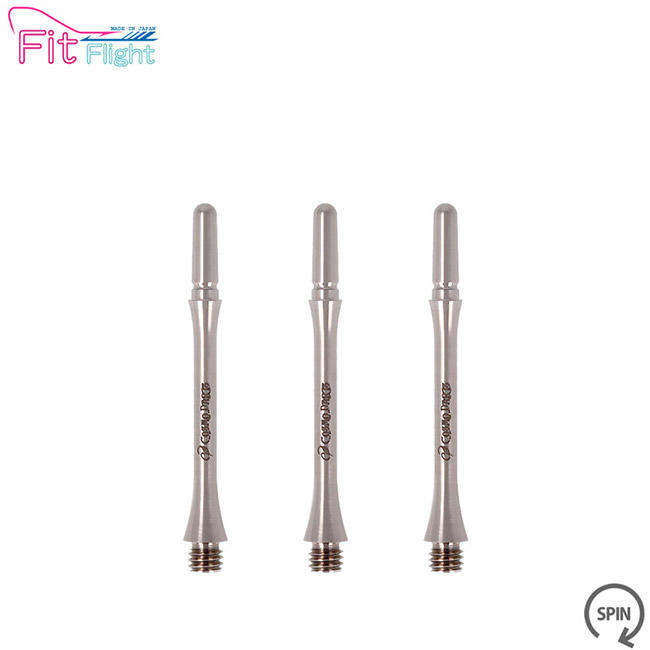 COSMO DARTS(コスモダーツ) Fit Shaft TiTANIUM(フィットシャフト チタニウム) スリム スピン プレーン ＜5＞　(ダーツ シャフト darts shaft Slim Spin)｜DARTS SHOP Hive （ダーツ　ハイブ） 7,700円