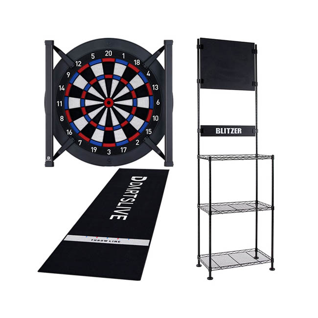 【セット商品】DARTSLIVE Home(ダーツライブホーム) & BLITZER ダーツスタンド BSD21-BK & DARTSLIVE Home スローマット & DARTSLIVE Home LED LIGHT　(ダーツ ボード スタンド)