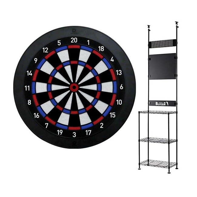 【セット商品】DARTSLIVE Home＆BLITZER ダーツスタンド BSD27-BK　(ダーツ ボード スタンド)