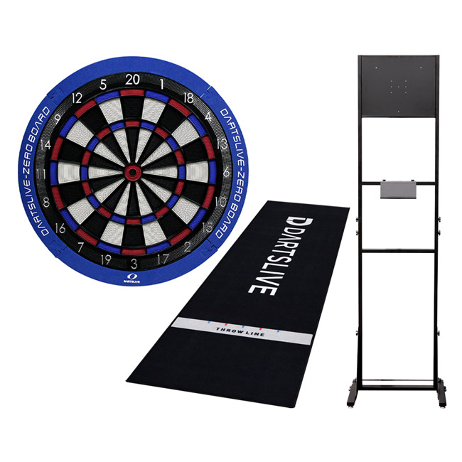 【セット商品】DARTSLIVE ZEROBOARD＆ダーツスタンド SB-HV＆DARTSLIVE Home スローマット　(ダーツライブゼロボード ダーツボード スタンド ダーツ スタンド ダーツボード セット自宅 設置 スタンド ダーツマット darts board darts stand)