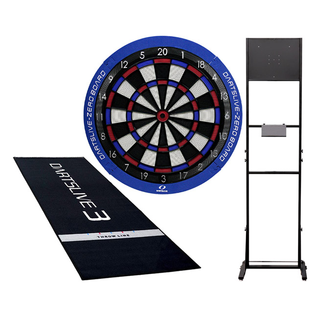 【セット商品】DARTSLIVE ZEROBOARD＆ダーツスタンド SB-HV＆DARTSLIVE3 スローマット　(ダーツライブゼロボード ダーツボード スタンド ダーツ スタンド ダーツボード セット自宅 設置 スタンド ダーツマット darts board darts stand)