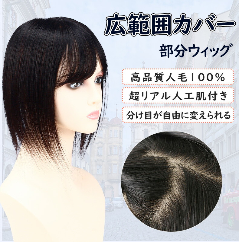医療用部分ウィッグ ウィッグ つけ毛 ヘアウィッグ 超リアルスキン カバーアップ 女性ウィッグ I型分け目タイプ 白髪隠れ スタイリング自由自在 幅広い 人毛 元気 人工皮膚 部分かつら 前髪あり しらが隠し 手植え 医療用かつら I型分け目 短髪 抜け毛 白髪隠れ 通気性