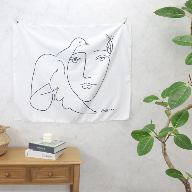 楽天市場 ファブリックポスター ファブリックタペストリー 北欧ポスター 装飾 シンプル インテリア雑貨 アートポスター 布ポスター ドローイング ディスプレイ 韓国インテリア 北欧 撮影小物 アンリマティスやパブロピカソなど多数展開中 モノトーン モダンリビング 寝室