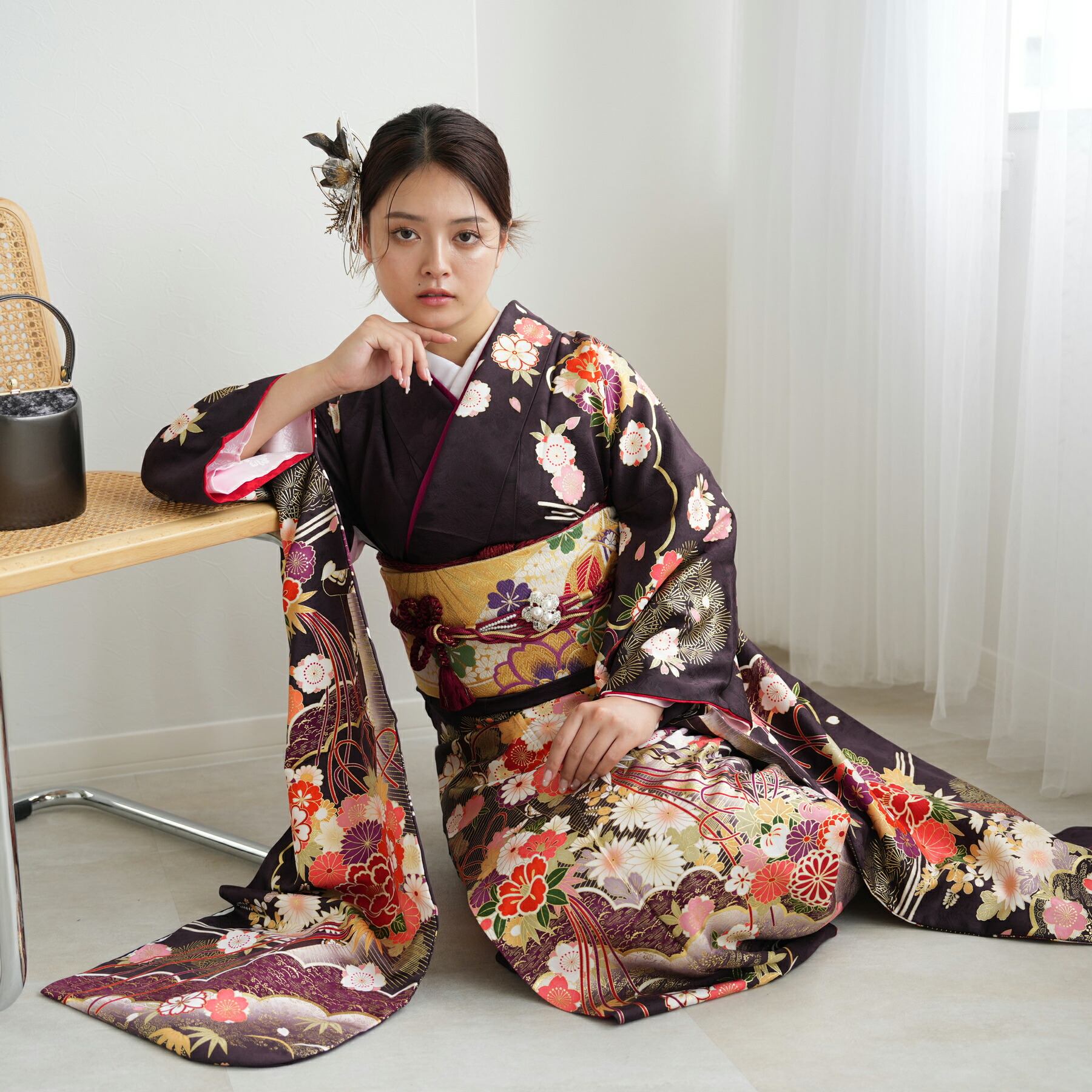 重ね衿 帯揚げ セット まとめ売り 成人式 振袖 着物 振袖 帯揚げ 正絹 絞り 成人式 重ね衿 3点セット 前撮り 帯揚げ