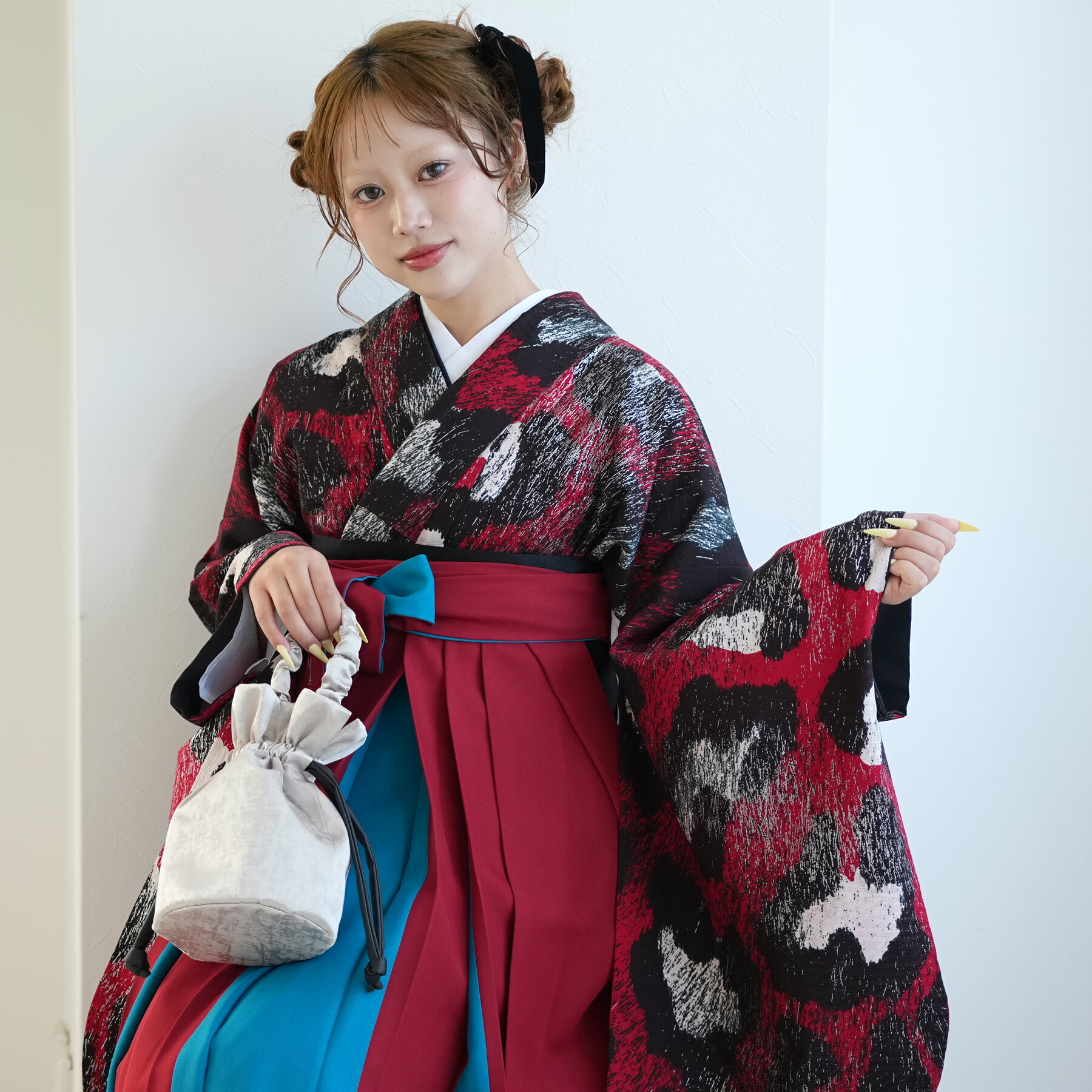 2尺袖 ブランド ポリエステル着物 モダンアンテナ 袴用 新品未使用品 楽天市場】【10％OFF】【レンタル】 往復送料無料 2尺袖着物 袴 16点