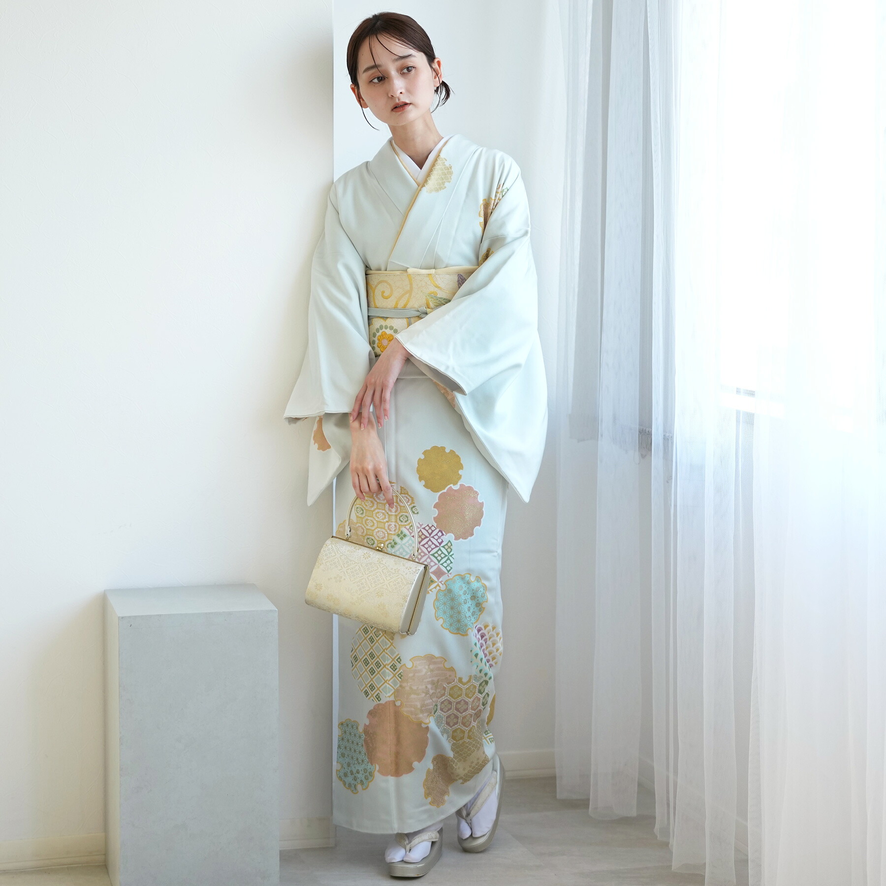 【レンタル】訪問着 レンタル 結婚式 着物レンタル 参列 ゲスト 卒業式 お茶会 食事会 訪問着 入学式 フォーマル お宮参り 七五三 観劇 園遊会 祝賀会 女性 着物 母親 着物＆袋帯 フルセット 安い【訪問着20点セット 正絹 絵羽】新品足袋プレゼント