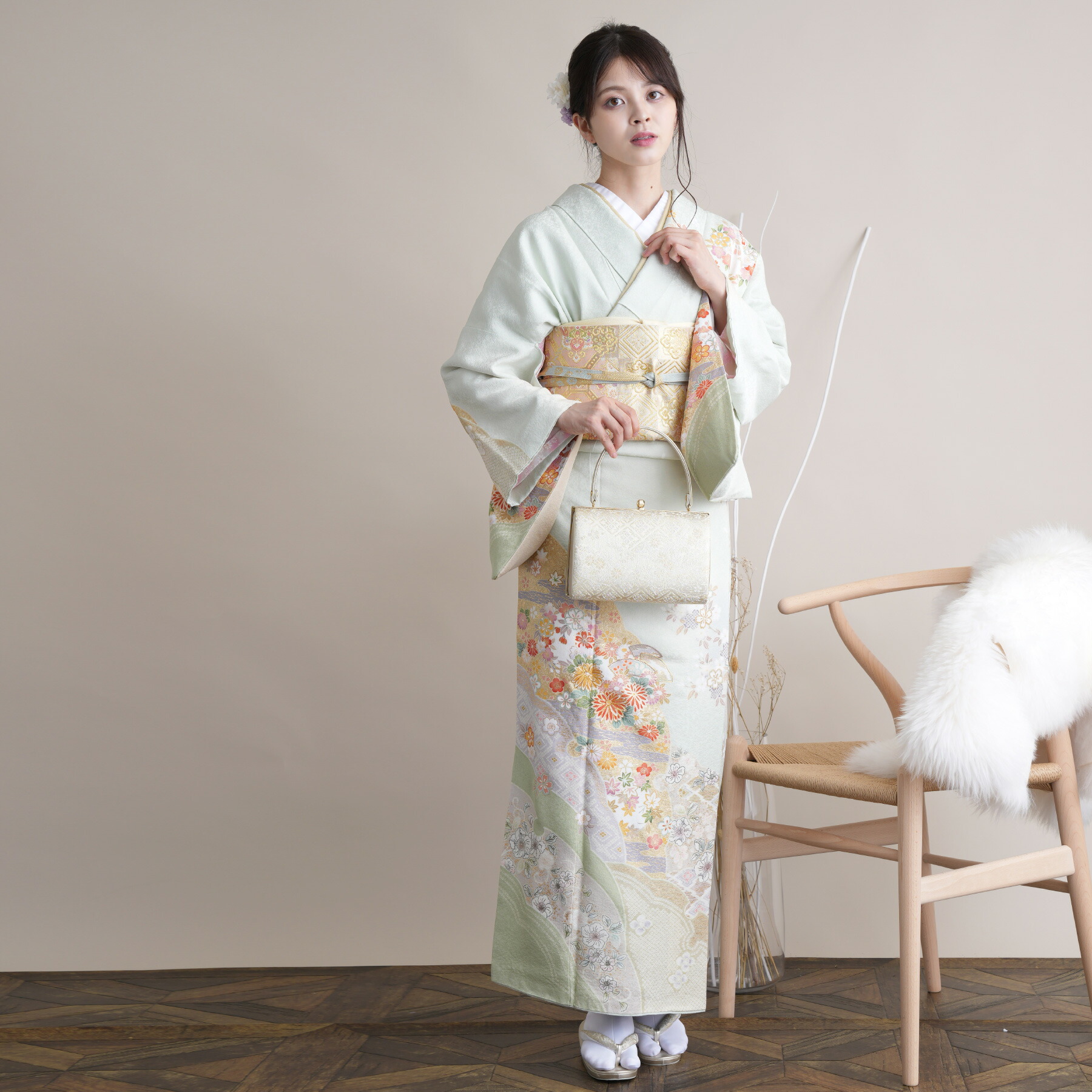 【レンタル】訪問着 レンタル 結婚式 着物レンタル 参列 ゲスト 卒業式 お茶会 食事会 訪問着 入学式 フォーマル お宮参り 七五三 観劇 園遊会 祝賀会 女性 着物 母親 着物＆袋帯 フルセット 安い【訪問着20点セット 正絹 絵羽】新品足袋プレゼント｜ひよこ商店