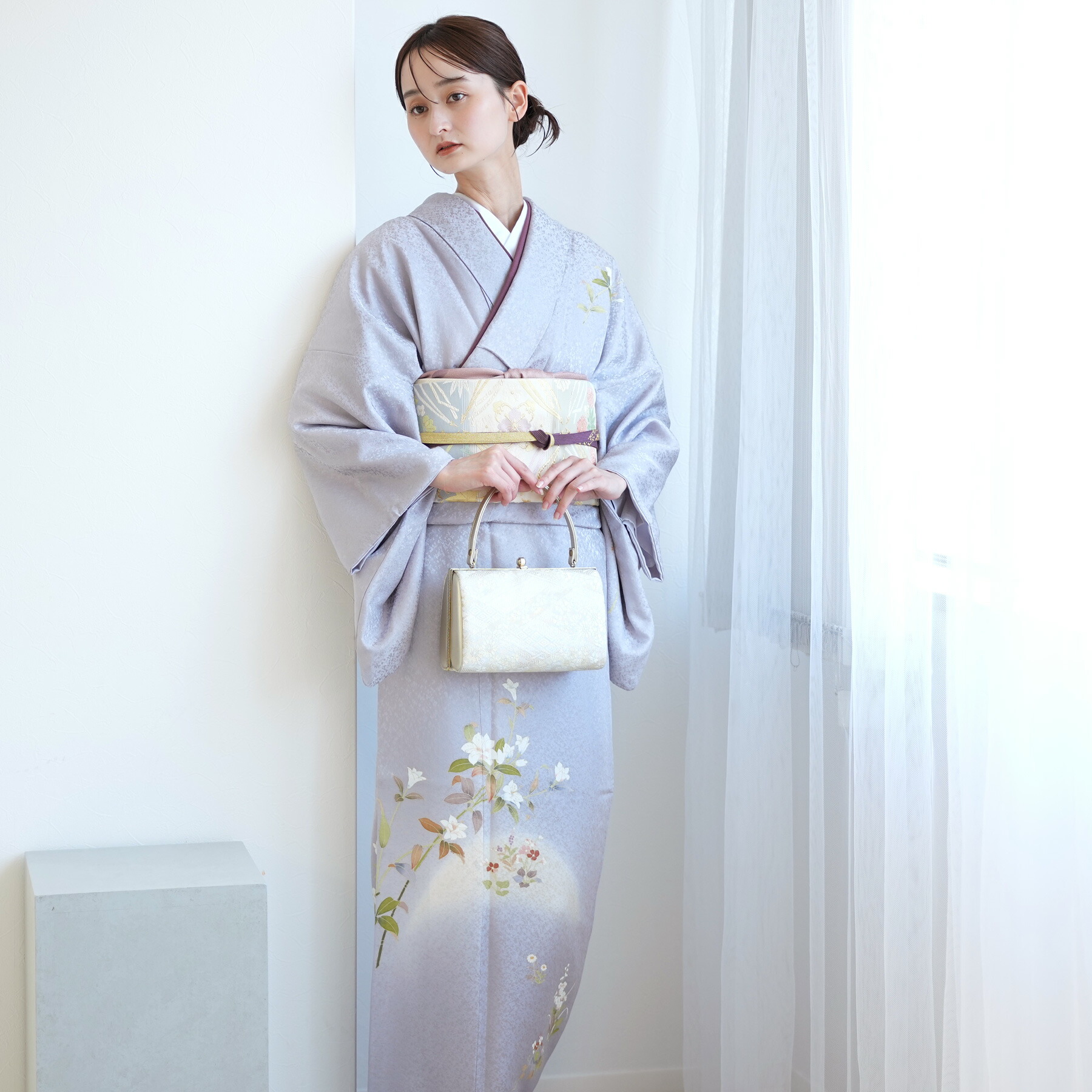 訪問着 袋帯フルセット a216e 正絹　入学式　結婚式　七五三　お宮参り 2025年最新】訪問着フルセットの人気アイテム - メルカリ