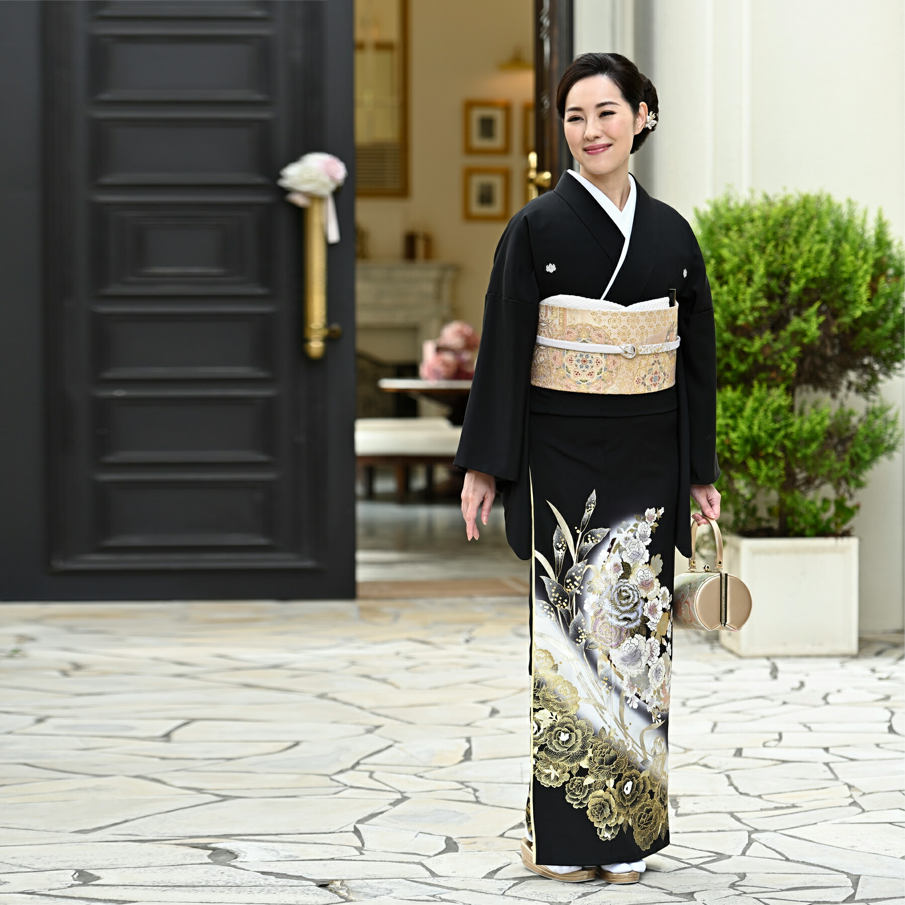 楽天市場】【11％OFF】【レンタル】黒留袖レンタル フルセット 桂由美