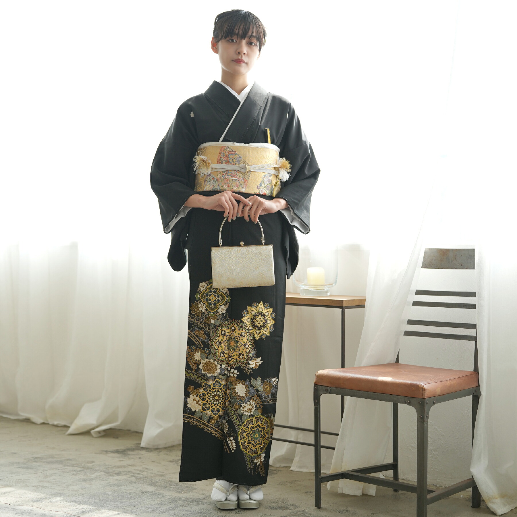 【レンタル】黒留袖 レンタル フルセット 高級 正絹 結婚式着物 留袖 黒留袖 おすすめ お宮参り 母親 留袖レンタル レンタル着物 セット レンタル留袖 黒留め袖 貸衣装 レンタル衣装 着物セット 古典