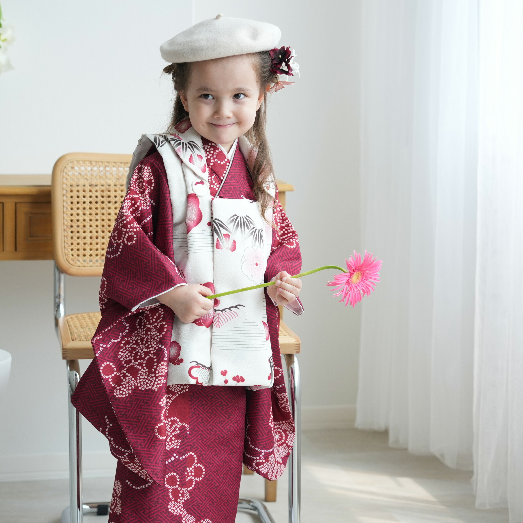 楽天市場】【レンタル】【ひよこ商店 kids 七五三 着物 3歳 女の子