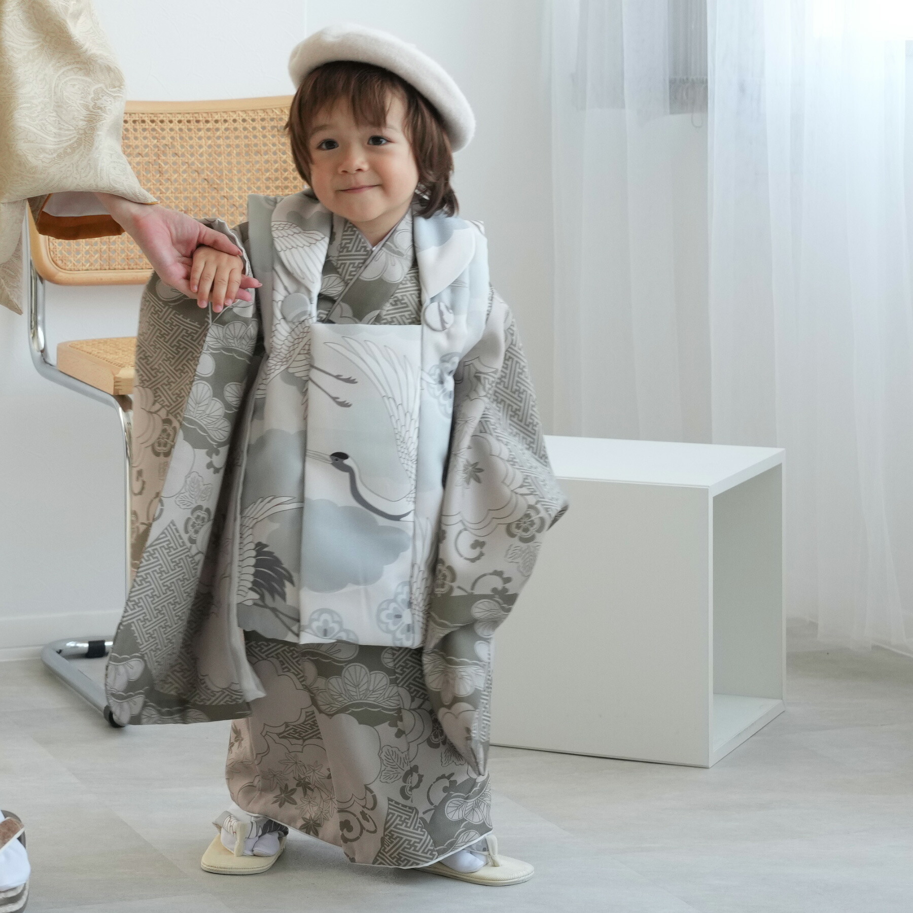 楽天市場】【レンタル】【ひよこ商店 七五三 着物 3歳 男の子 ベレー帽