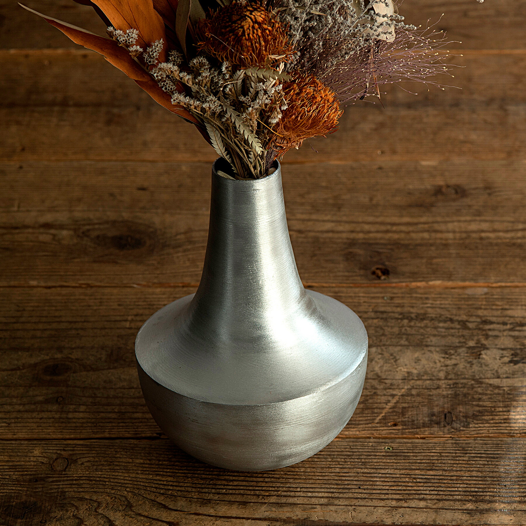 楽天市場】Alx Vase【 Silver 】花瓶 アルミ製 フラワーベース 口径2cm