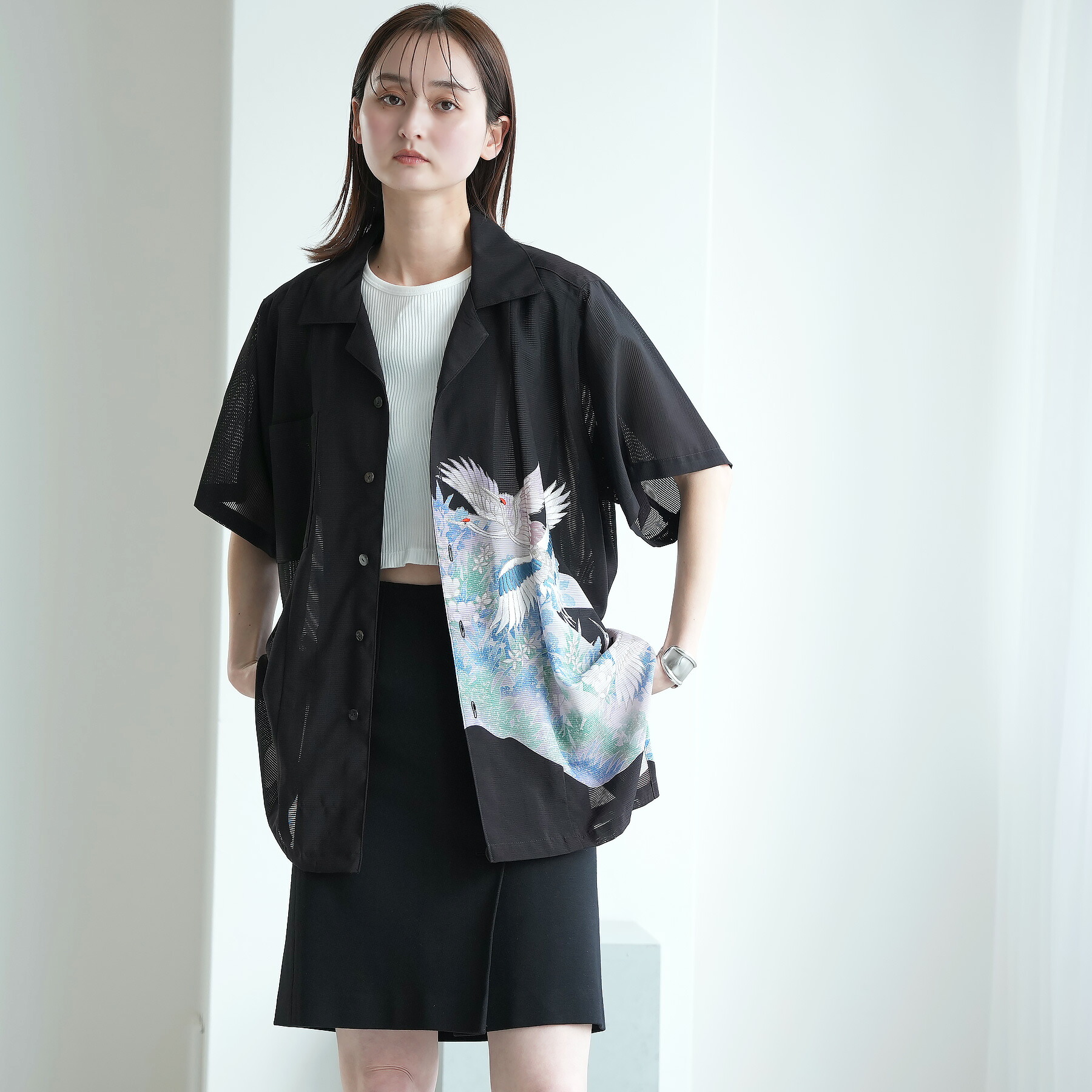 【maison utatane｜No.BL09｜紫苑の舞】一点物｜正絹｜日本製｜ひよこ商店