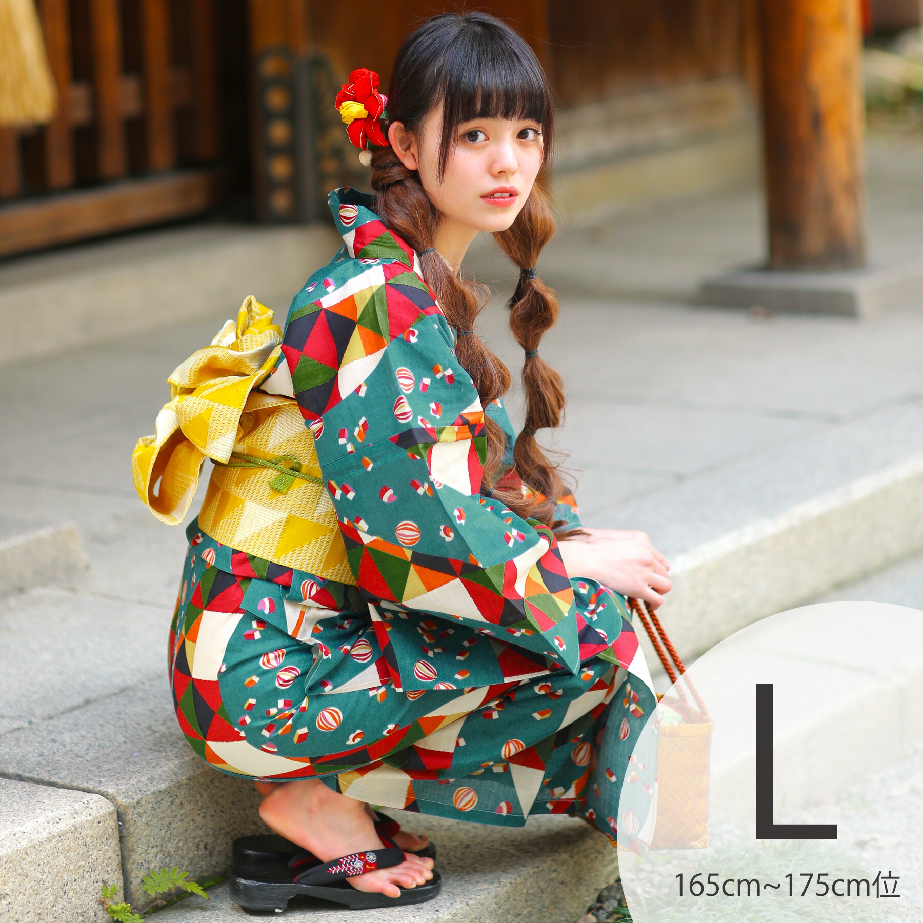 夏物 女性用 仕立て上り トールサイズ 浴衣（ゆかた）◇淡