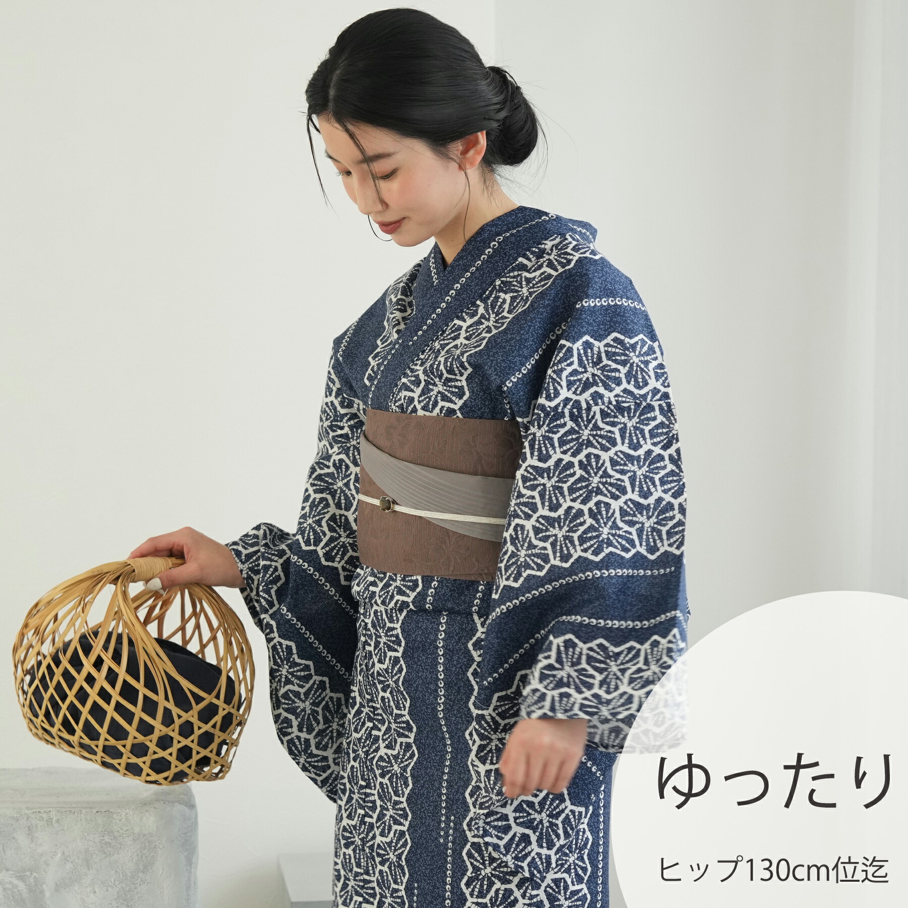 楽天市場】【ニコアンティーク 高級変わり織 浴衣3点セット 大正
