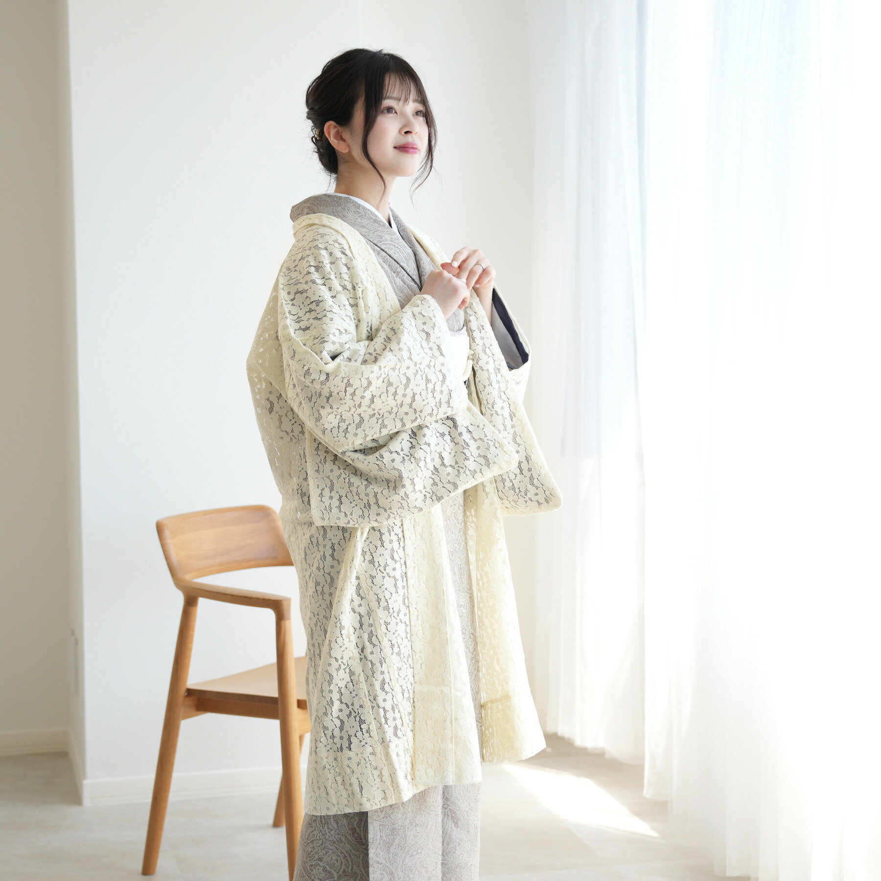 楽天市場】【レース羽織 ニコアンティーク チューリップ・レース