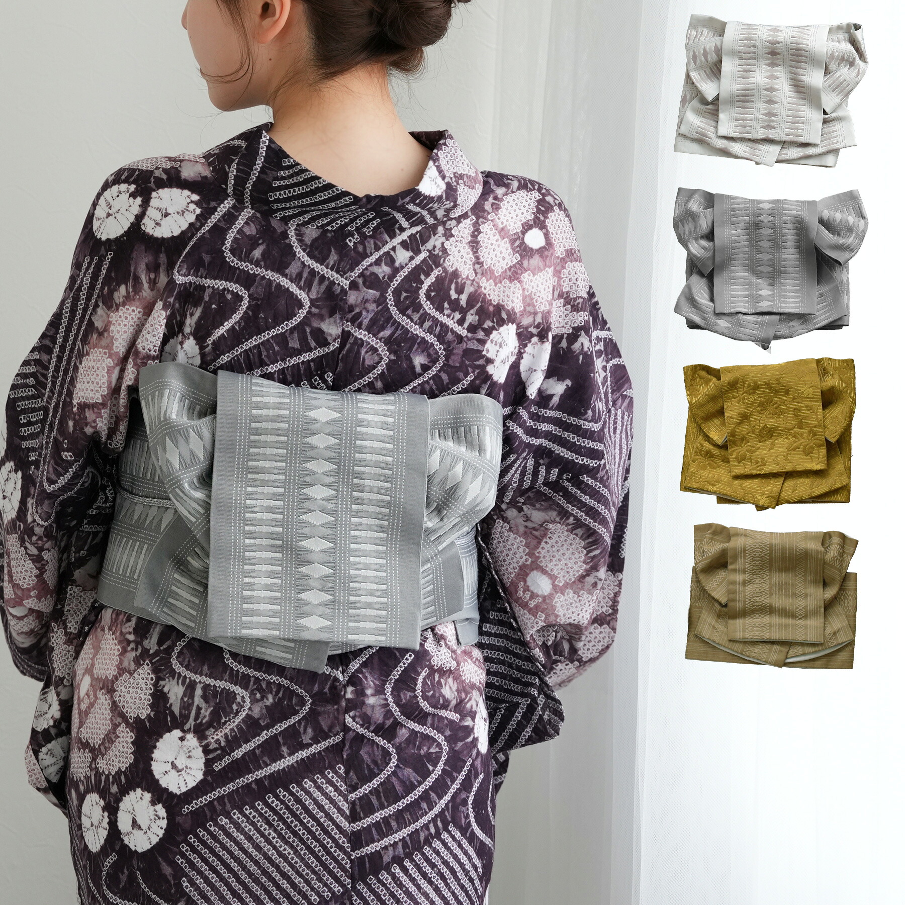 【専用です】二部式浴衣　あやめ柄　うたたね+作り帯　パタパタ結び風 楽天市場】【60％OFF】【utatane 作り帯 選べる4柄】単品 リバーシブル