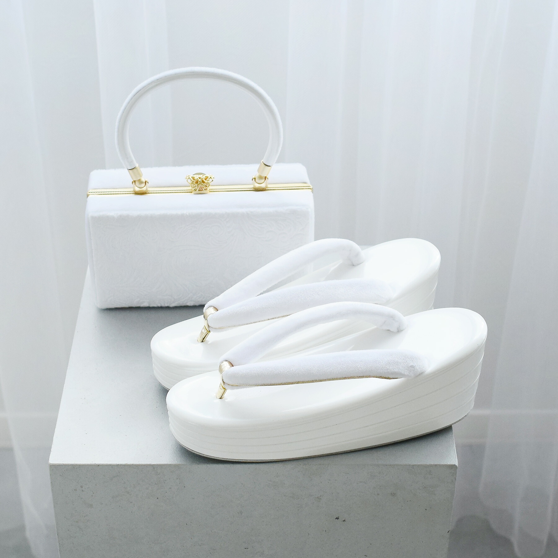 楽天市場】草履+バッグ 2点セット（「 レーススパンコール草履