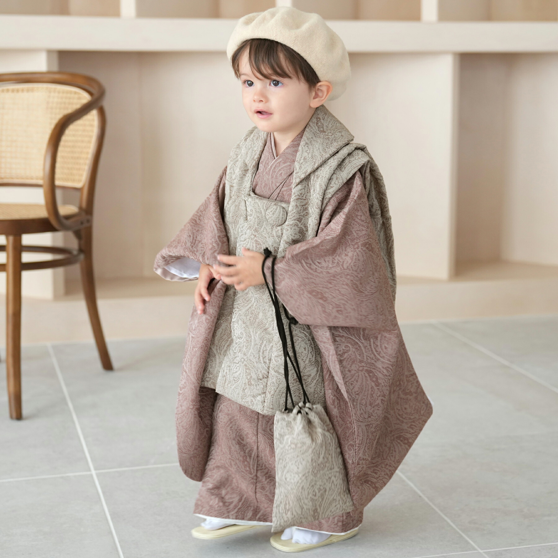 3歳 男の子 七五三セット utatane 88cm-105cm前後　ペイズリー 楽天市場】七五三 3歳 着物 セット 男の子 utatane 88cm-105cm