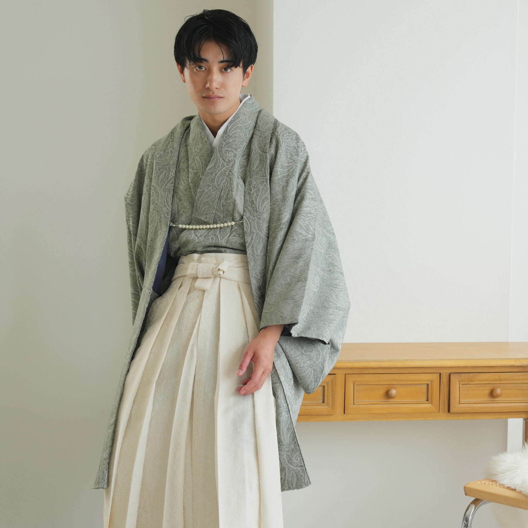 着物　羽織　ニ点セット 楽天市場】【utatane 日本製生地 ファブリック羽織袴セット 着物 羽織