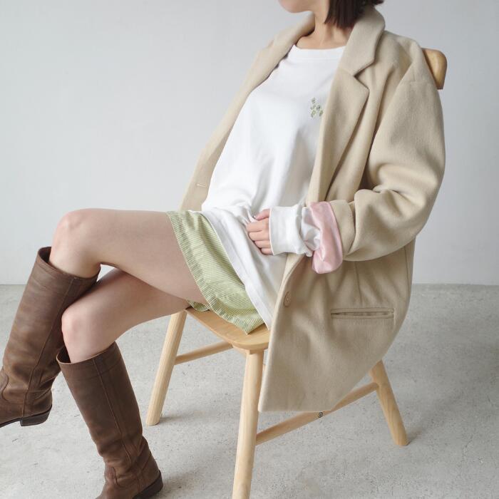 ビスマス-color wool jacket