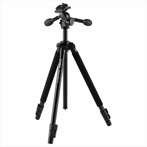 Velbon(ベルボン) 中型アルミ三脚 3段 シェルパ 535III N SHR535-3N 4907990500441 レバーロック式 高性能 3Way雲台付 クイックシュー機能 雲台交換可|ハクバストア 店