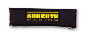 SCHROTH ノーメックスショルダーパッド 3inch ブラック(イエローロゴ)
