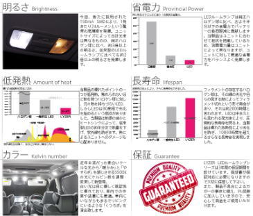 安心の3年保証!!送料無料!代引不可LYZERLEDルームランプセット30ヴェルファイア