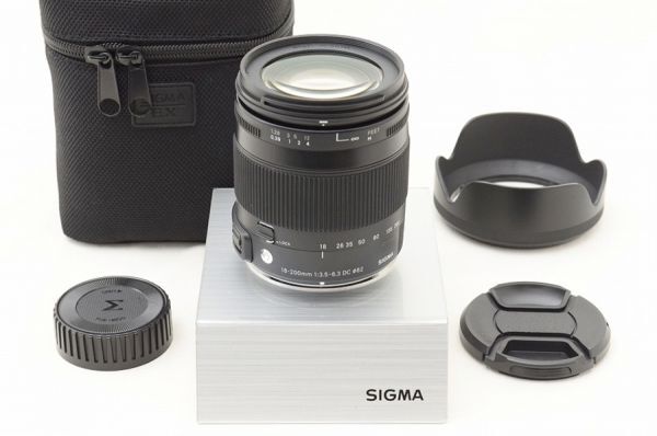 【中古】 『美品』 SIGMA 18-200粍 F3.5-6.3 DC MACRO os HSM Contemporary Nikon用 / シグマ / SIGMA / 水晶体 / 写真機取り替えっこ水晶体 / マウント Nikon用