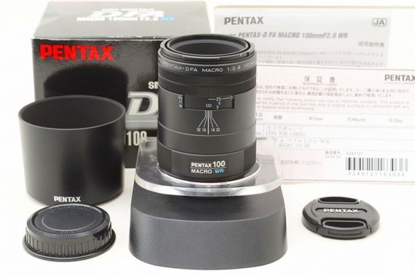 【中古】 『極美品』 smc PENTAX-D FA MACRO 100粍 F2.8 WR / ペンタックス / PENTAX / 水晶体  / 写真機取り替えっこ水晶体
