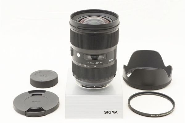 【中古】 『極美品』 SIGMA 24-35粍 F2 DG HSM Art Nikon用 / シグマ / SIGMA / 水晶体 / 写真機取り替えっこ水晶体 / マウント Nikon用 / ニコン用