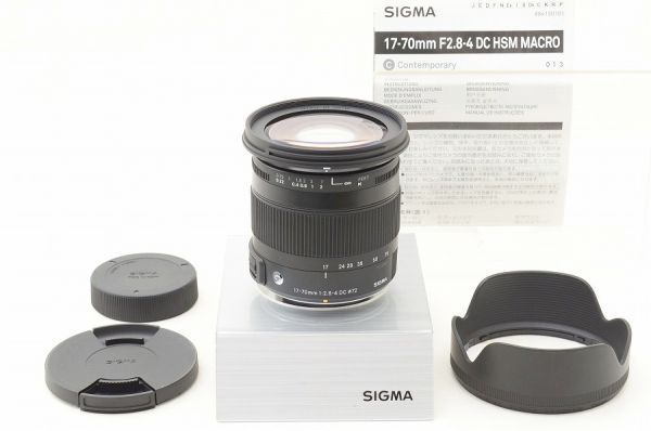 【中古】 『極美品』 SIGMA 17-70粍 F2.8-4 DC MACRO os HSM Contemporary Nikon用 / シグマ / SIGMA / 水晶体 / 写真機取り替えっこ水晶体 / マウント Nikon用
