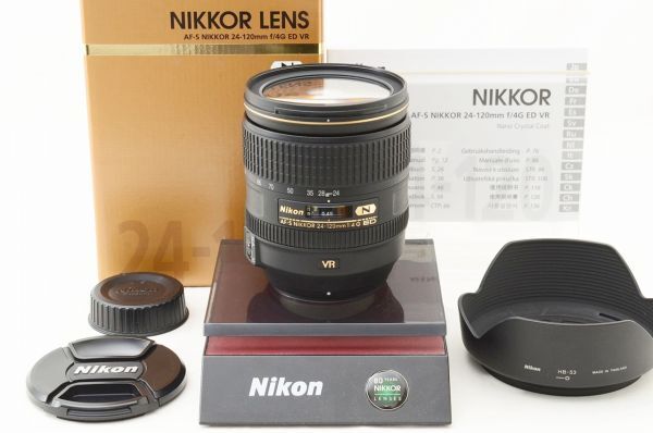 【中古】 『極美品』 Nikon AF-S NIKKOR 24-120mm F4 G ED VR / ニコン / Nikon / レンズ / カメラ交換レンズ｜HKカメラ 39,520円
