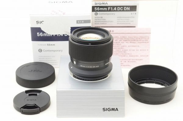 【中古】 『極美品』 SIGMA 56粍 F1.4 DC DN Contemporary Canon用（RFマウント） / シグマ / SIGMA / 水晶体 / 鏡鑑受け答え 写真機取り替えっこ水晶体 / マウント Canon RF用
