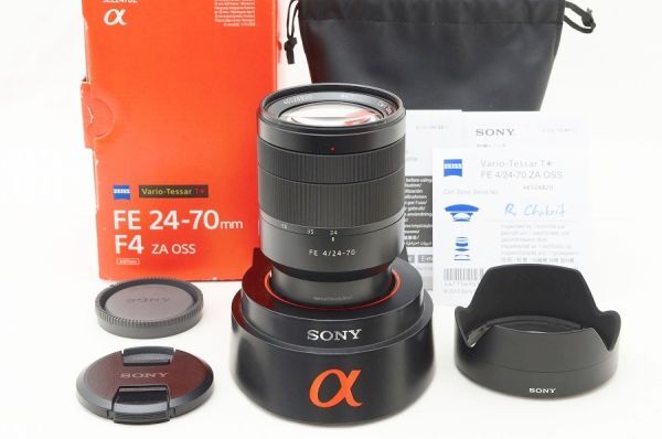 【中古】 『極美品』 Sony Vario-Tessar T＊ FE 24-70mm F4 ZA OSS / SEL2470Z / Sony / ソニー / レンズ / ミラーレス カメラ交換レンズ / Eマウント