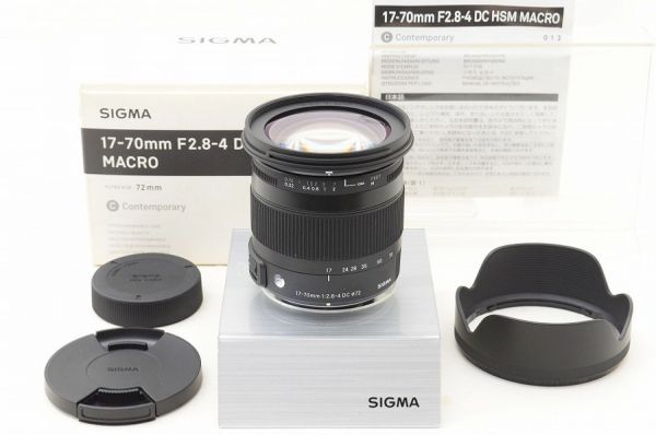 【中古】 『極美品』 SIGMA 17-70粍 F2.8-4 DC MACRO os HSM Contemporary Nikon用 / シグマ / SIGMA / 水晶体 / 写真機取り替えっこ水晶体 / マウント Nikon用