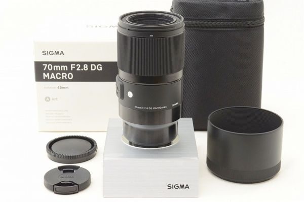 【中古】 『極美品』 SIGMA 70粍 F2.8 DG MACRO Art Sony用（Eマウント） / シグマ / SIGMA / 水晶体 / 鏡鑑受け答え 写真機取り替えっこ水晶体 / マウント Sony Eマウント
