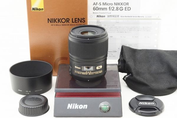 【中古】 『極美品』 Nikon AF-S Micro NIKKOR 60粍 F2.8 G ED / ニコン / Nikon / 水晶体 / 写真機取り替えっこ水晶体