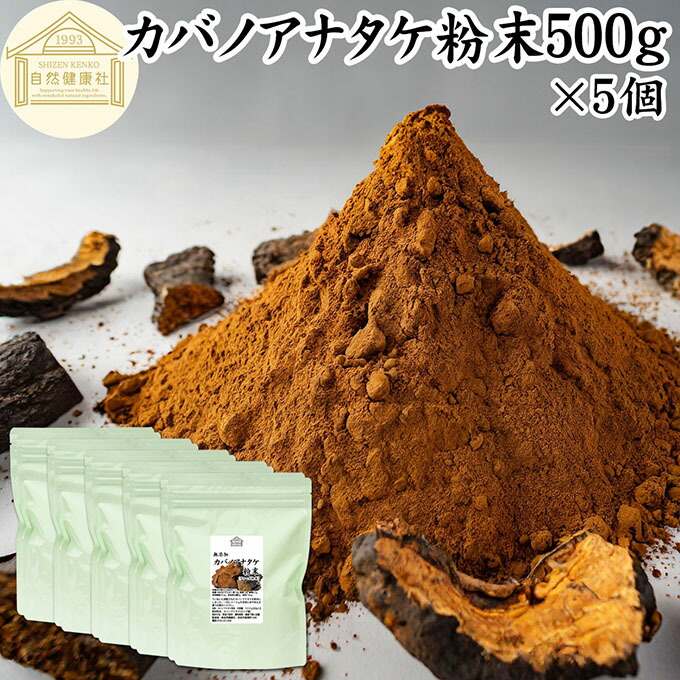 楽天市場】カバノアナタケ粉末 500g×5個 (250g×10) パウダー チャーガ