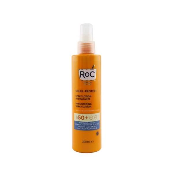1290円 春の新作 送料無料 ロック soleil-protect moisturising spray lotion spf 50 uva uvb for body 200ml 海外直送