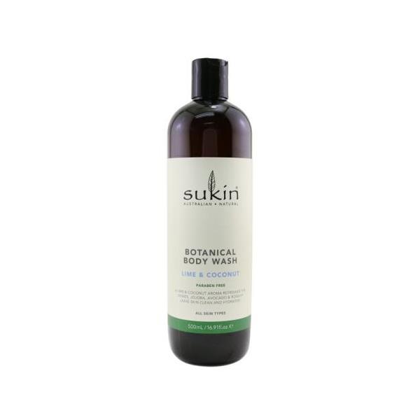 【楽天市場】[送料無料] sukin botanical body wash lime & coconut (all skin types