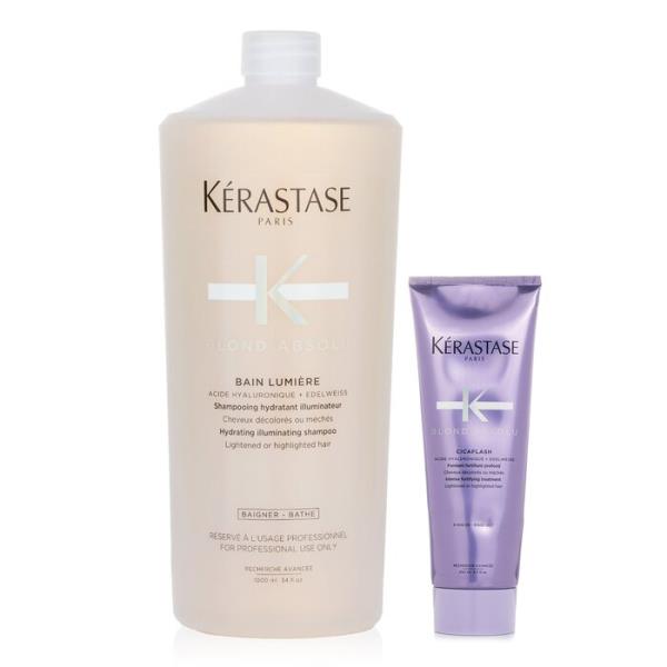 【送料無料】ケラスターゼ blond absolu set 2: shampoo \u0026 (lightened or highlighted hair) 2pcs【海外直送】
