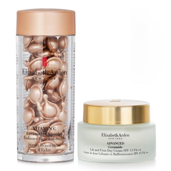 【送料無料】エリザベスアーデン elizabeth arden ceramide vitamin c capsules-serum + advanced day cream spf 15 2pcs【海外直送】｜HLINE INTERNATIONAL