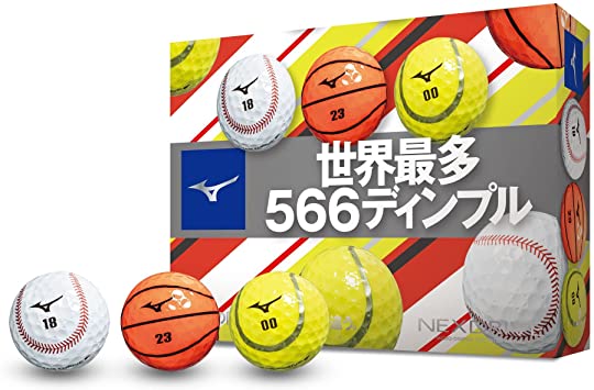 Mizuno ミズノ ゴルフボール ネクスドライブ スポーツボール 1ダース 12個入り 5njbm370 驚きの価格が実現