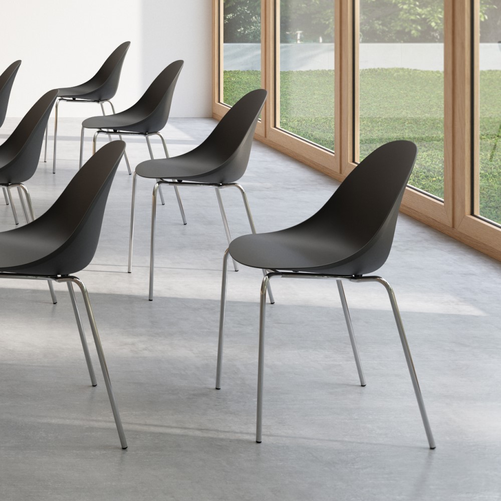 【楽天市場】スタッキング カフェ オシャレ ミーティング チェアーミーティングチェア 1脚 リフレッシュチェア ダイニングチェア モダン