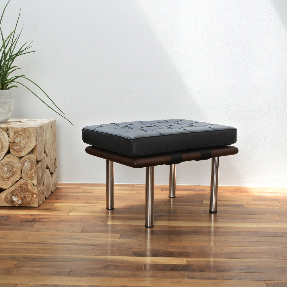 楽天市場】【3年保証】国内在庫 バルセロナ ベンチ ミース ヴァン デル