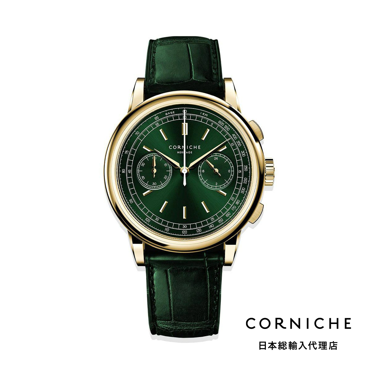 最終値下げ　corniche クロノグラフ ローズゴールド 楽天市場】コーニッシュ CORNICHE ヘリテージ クロノグラフ